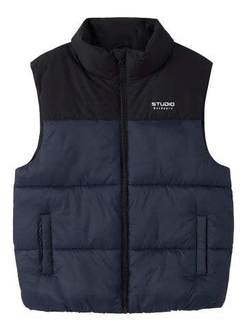 name it Steppweste Outdoorweste Nkmmarble in navy blazer