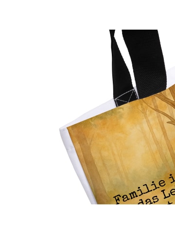 Mr. & Mrs. Panda Shopper Tasche Waldtiere Picknick Design mit Sp... in Weiß