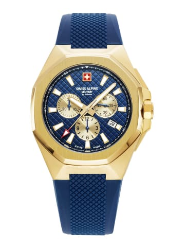 Swiss Alpine Military by Grovana Analoguhr für Herren in blau