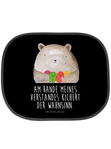 Mr. & Mrs. Panda Sonnenschutz Auto Bär Gefühl mit Spruch in Schwarz
