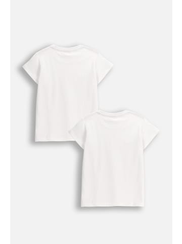 MOKIDA 2er-Pack T-Shirt mit kurzen Ärmeln in weiß