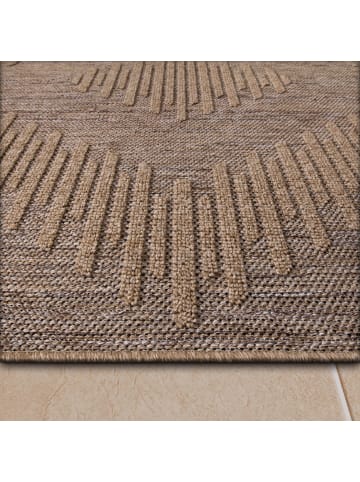 KADIMA DESIGN Outdoor Teppich Natur Balkon, Terrasse in Beige