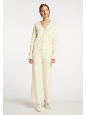 DreiMaster Damen Strickjacke in Wollweiss