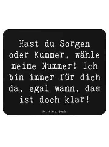 Mr. & Mrs. Panda Mouse Pad Spruch Trost Nummer mit Spruch in Schwarz