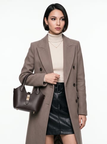 Forty degrees Handtasche LANVERRA - S echt Leder in dunkelbraun