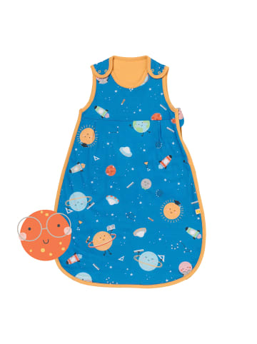 Schlummersack Babyschlafsack, 1.0 TOG in Blau-Gelb