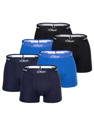 S. Oliver Boxershort 6er Pack in Blau