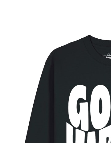 wat? Apparel Sweatshirt Good vibes only in Schwarz