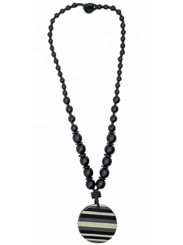 collezione alessandro Lange Kette " Carolin " in schwarz