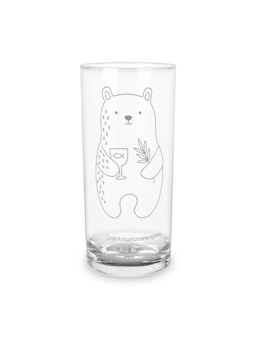 Mr. & Mrs. Panda Wasserglas Bär Konfirmation ohne Spruch in Transparent