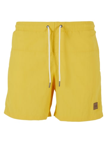 Urban Classics Urban Classics Herren Block Swim Shorts in chrome yellow