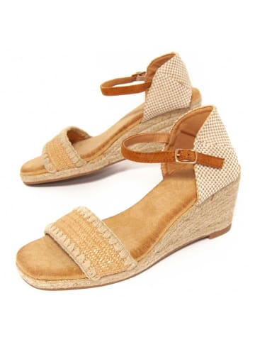Montevita Sandaletten SPARTO Keilabsatz Cunenew in Beige
