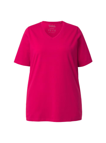 Ulla Popken Shirt in dunkle himbeere