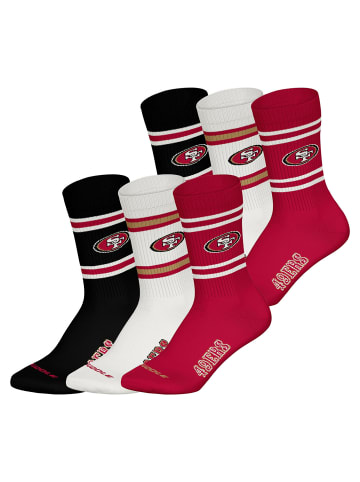 NFL Freizeitsocken San Francisco 49Ers Crew in RED/WHT/BLK