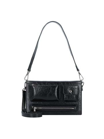 Seidenfelt Liinaja Schultertasche 23 cm in glossy black