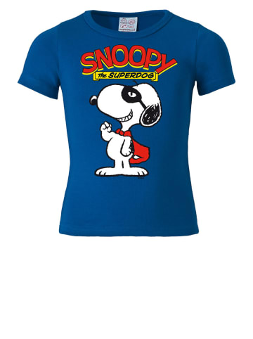 Logoshirt T-Shirt Peanuts - Snoopy Superdog in blau