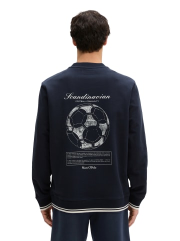 Marc O'Polo MOP Club '67  Football Sweater in Dark Navy