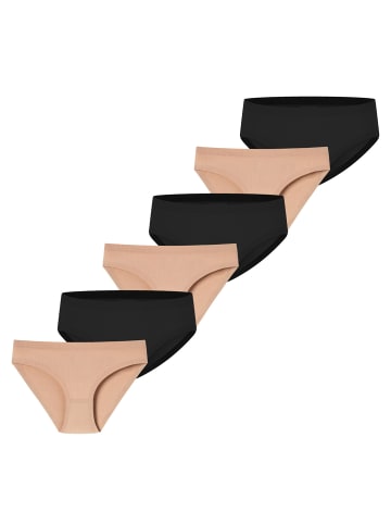 Schiesser Slip Invisible Cotton in schwarz,mapple