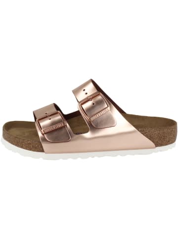 Birkenstock Sandale Arizona Glattleder Weichbettung schmal in braun