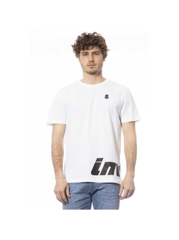 Invicta Orange Weiß Baumwolle Herren T-Shirt