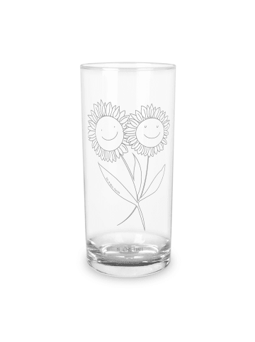 Mr. & Mrs. Panda Blümchentailglas Blume Sonnenblume ohne Spruch in Transparent
