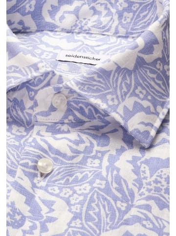 Seidensticker Leinenhemd Regular in Hellblau