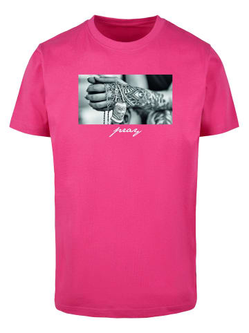 Mister Tee Mister Tee Herren Pray 2.0 Tee in hibiskus pink