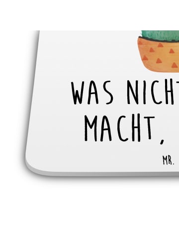 Mr. & Mrs. Panda Untersetzer für Gläser Kaktus Sonne mit Spruch in Weiß