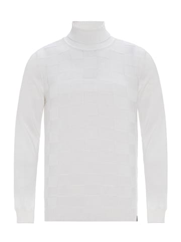 Cipo & Baxx Rollkragenpullover in WHITE