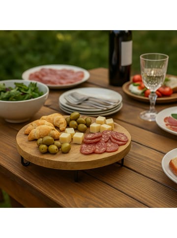 Home&Styling Collection Eco Style Snackbrett für jede Küche in Braun, Ø 40 cm