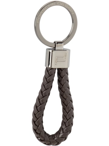 Porsche Design Schlüsseletui Keyring Leather Cord in Dark Brown