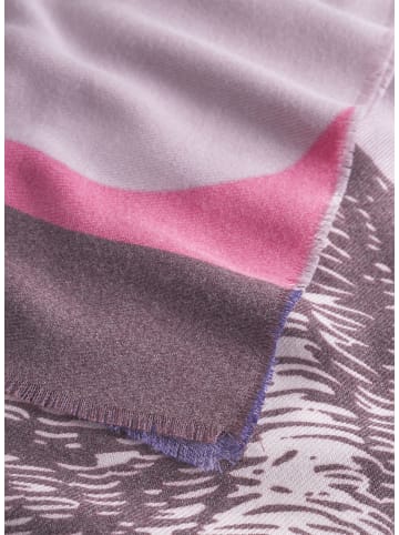 Codello Kaschmirweicher Schal mit Katzenprint in Pink