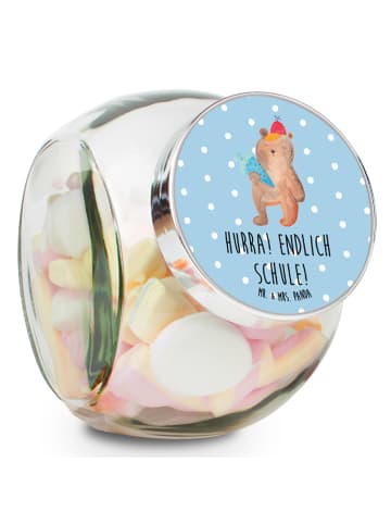 Mr. & Mrs. Panda gewürzglas Bär Schultüte mit Spruch in Blau Pastell