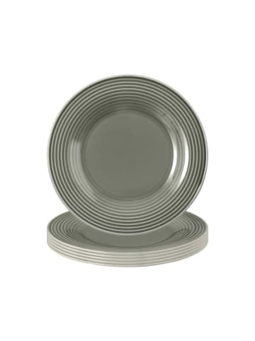 Seltmann Weiden 6er Set Brotteller Beat Color Glaze ø 17 cm in Perlgrau