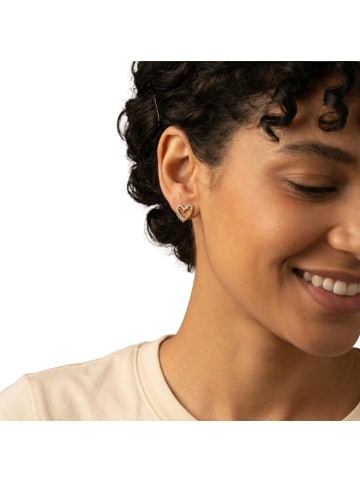 Amor Ohrstecker Silber 925, gelbvergoldet in gold