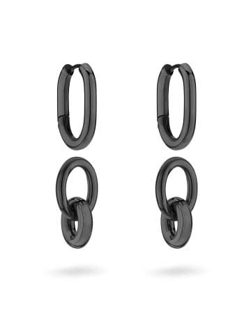 LIEBESKIND BERLIN Ohrringe Modern Knot in schwarz