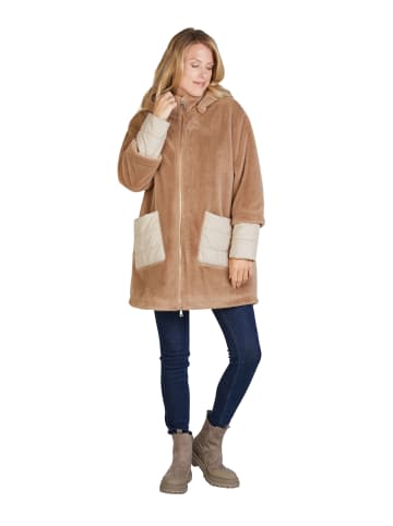 WHITE LABEL Longjacke in cognac