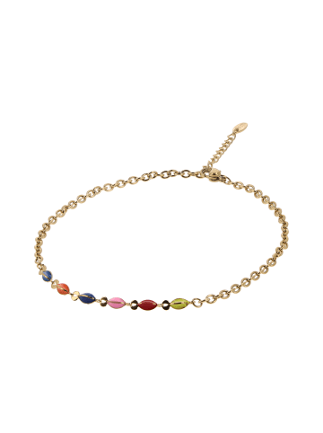 IZIA Women Hoop Earrings in Gold Multicolor