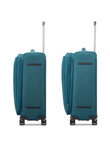 Roncato City 3.0 4 Rollen Trolley M 64 cm mit Dehnfalte in flaschengruen