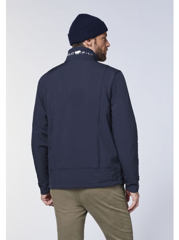 Polo Sylt Softshelljacke winddicht, wasserabweisend und atmungsaktiv in Blau