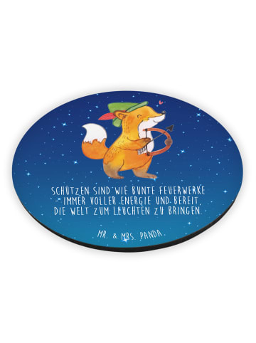 Mr. & Mrs. Panda magnet Schütze Astrologie mit Spruch in Sternenhimmel Blau
