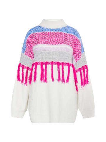 IZIA Pullover in Wollweiss Pink