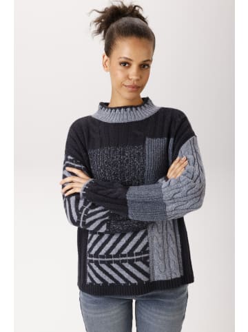 Aniston CASUAL Strickpullover in nachtblau-marine-jeansblau-hellblau