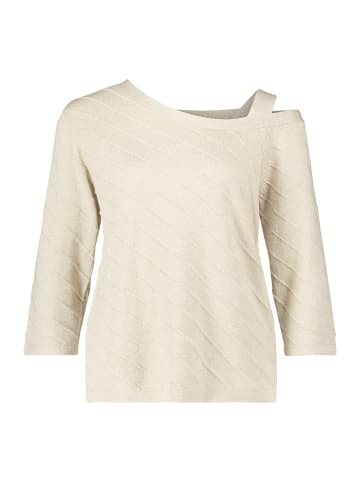 Betty Barclay Feinstrickpullover mit Lurexfaden in Powder Sand