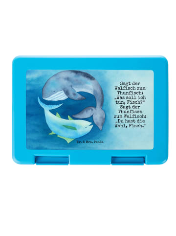 Mr. & Mrs. Panda Bento Box Walfisch Thunfisch Design mit Spruch in Weiß
