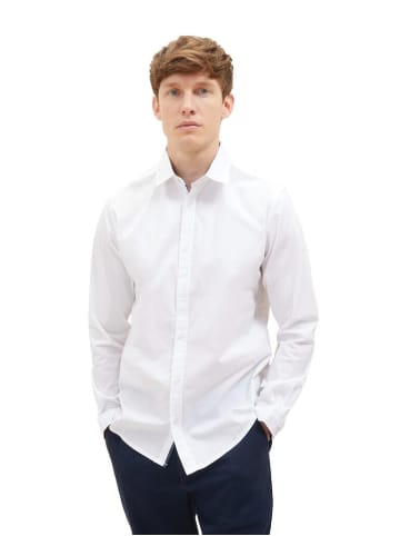 Tom Tailor Langarmhemd in white