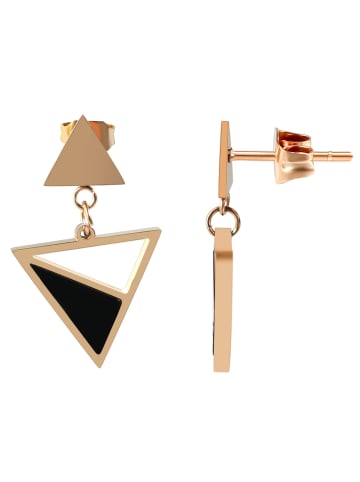 Adeliás Damen Ohrringe – Ohrstecker aus Edelstahl in gold