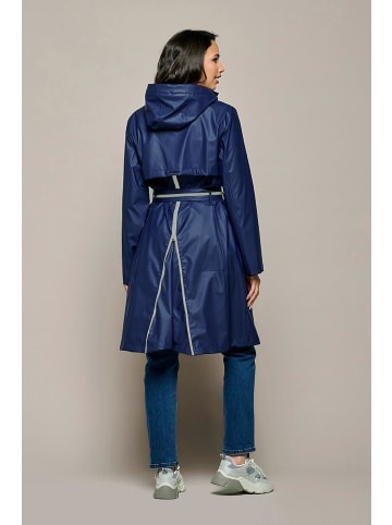 Mart Visser Sonnenschein-Regenmantel Marineblau/Sand