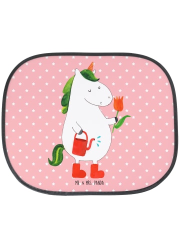 Mr. & Mrs. Panda Sonnenschutz Fürs Auto Einhorn Gärtner ohne Spruch in Rot Pastell