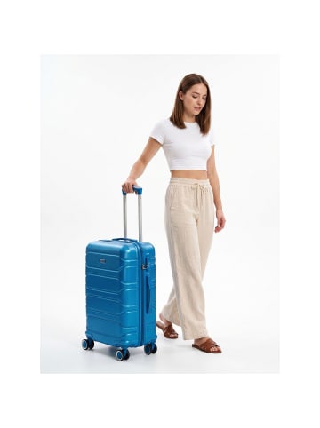 benzi 5807 4 Rollen Trolley M 60 cm dunkelblau